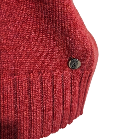 Hermes Red Cashmere Short-Sleeved Sweater - Picture 4 of 8